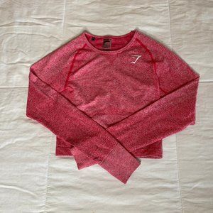 Gymshark Seamless Crop Top Sherbert Marl S